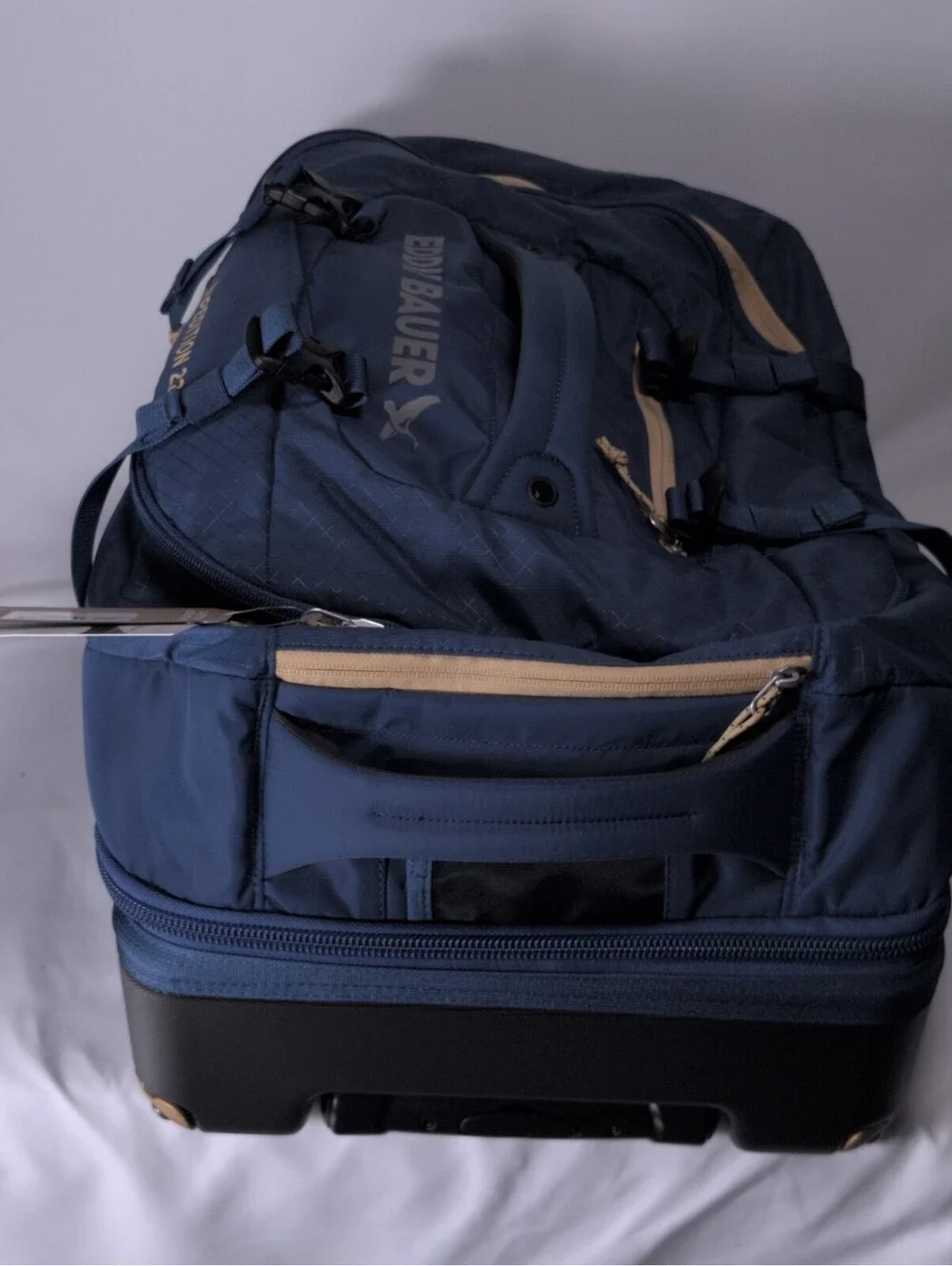 Eddie Bauer Expedition 22 Duffel 2.0 Rolling Travel Bag True Blue New With Tags